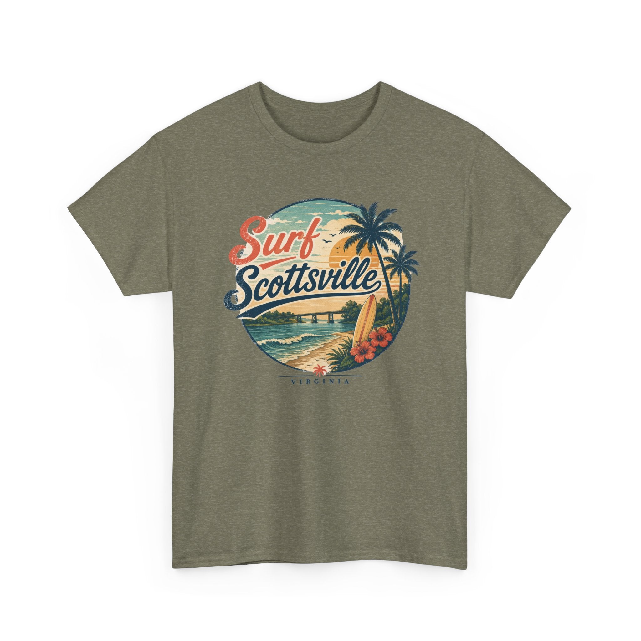 Surf Scottsville Tee — Vintage Palm Beachboard Graphic Shirt