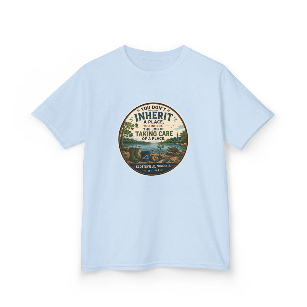Kids Tee — "You Don't Inherit the Earth, You Take Care of It" Nature Conservation Shirt