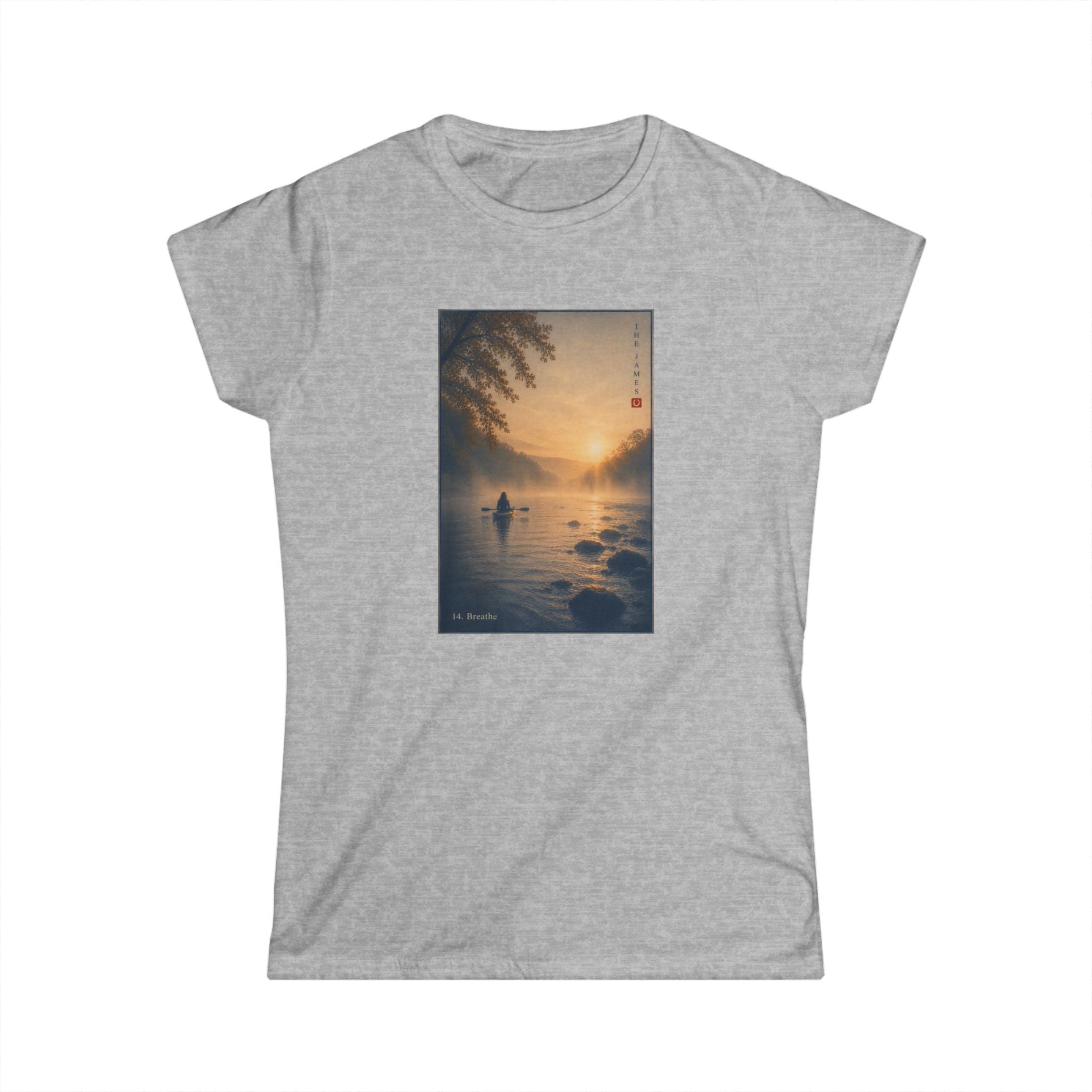 14. Breathe - Women's Softstyle Tee — Classic Grey Crewneck T‑Shirt