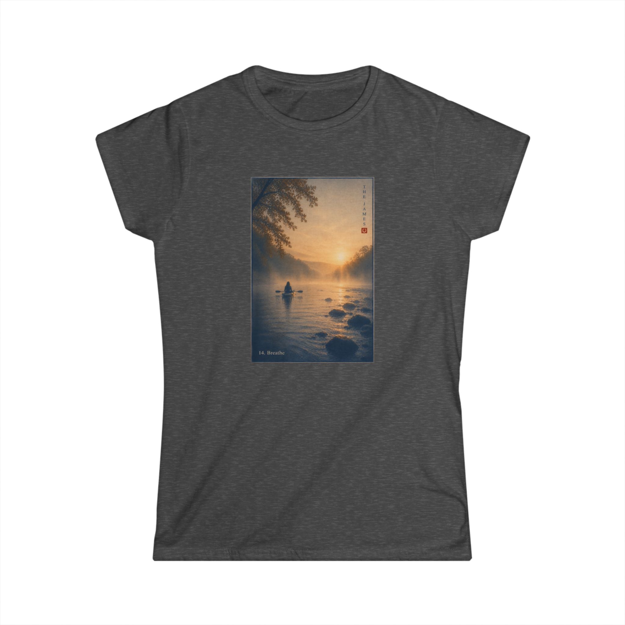 14. Breathe - Women's Softstyle Tee — Classic Grey Crewneck T‑Shirt
