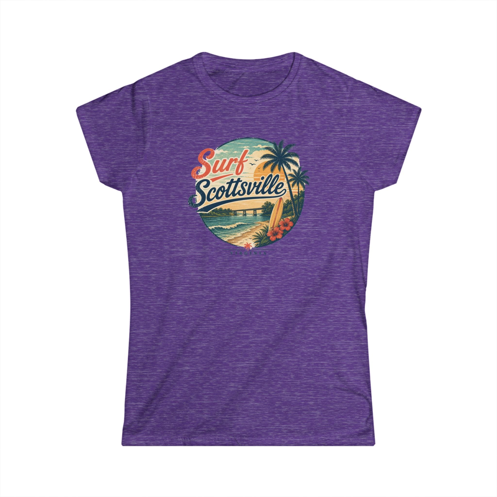 Surf Scottsville — Classic Gray Women's T‑Shirt