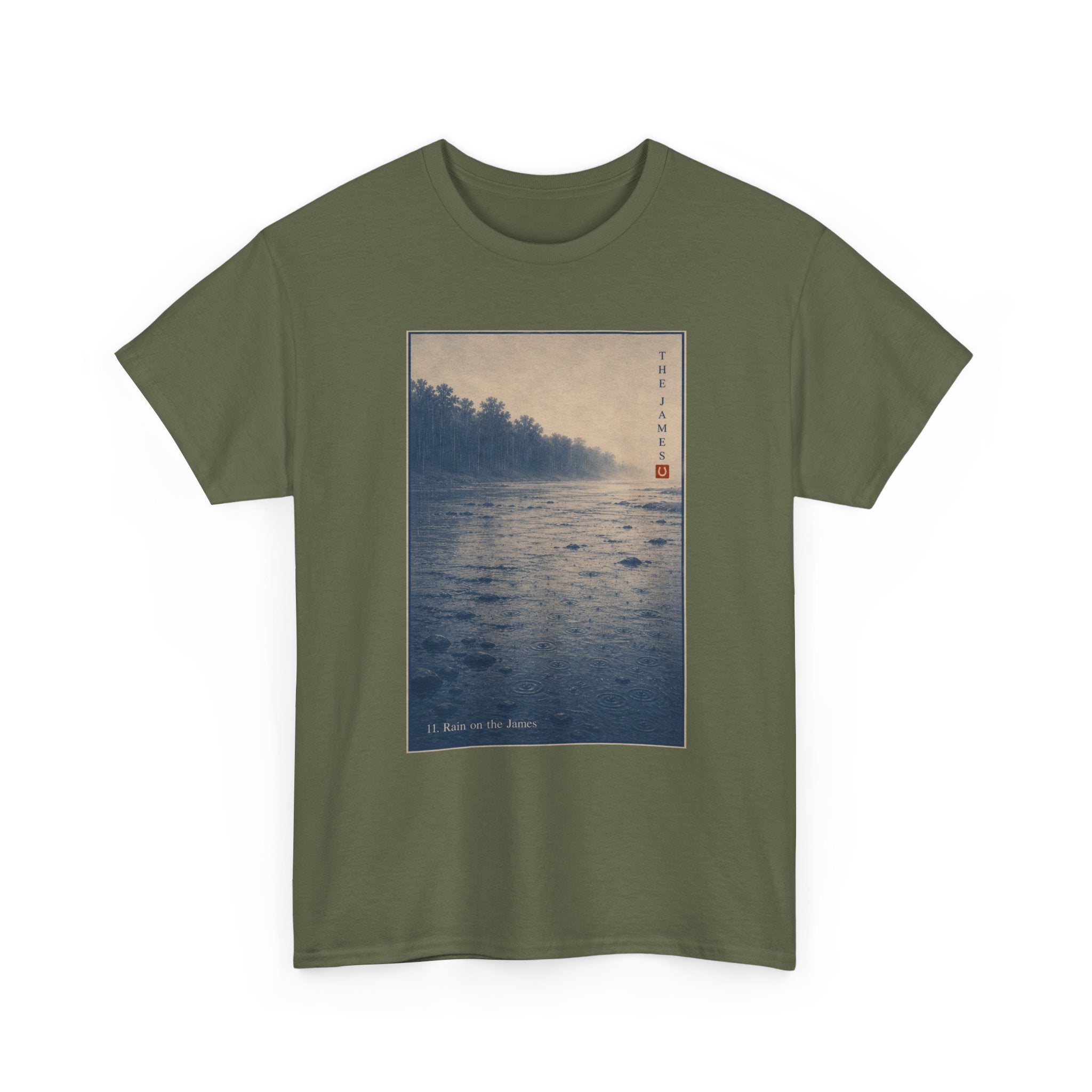 11. Rain on the Jame — Vintage River Art Print