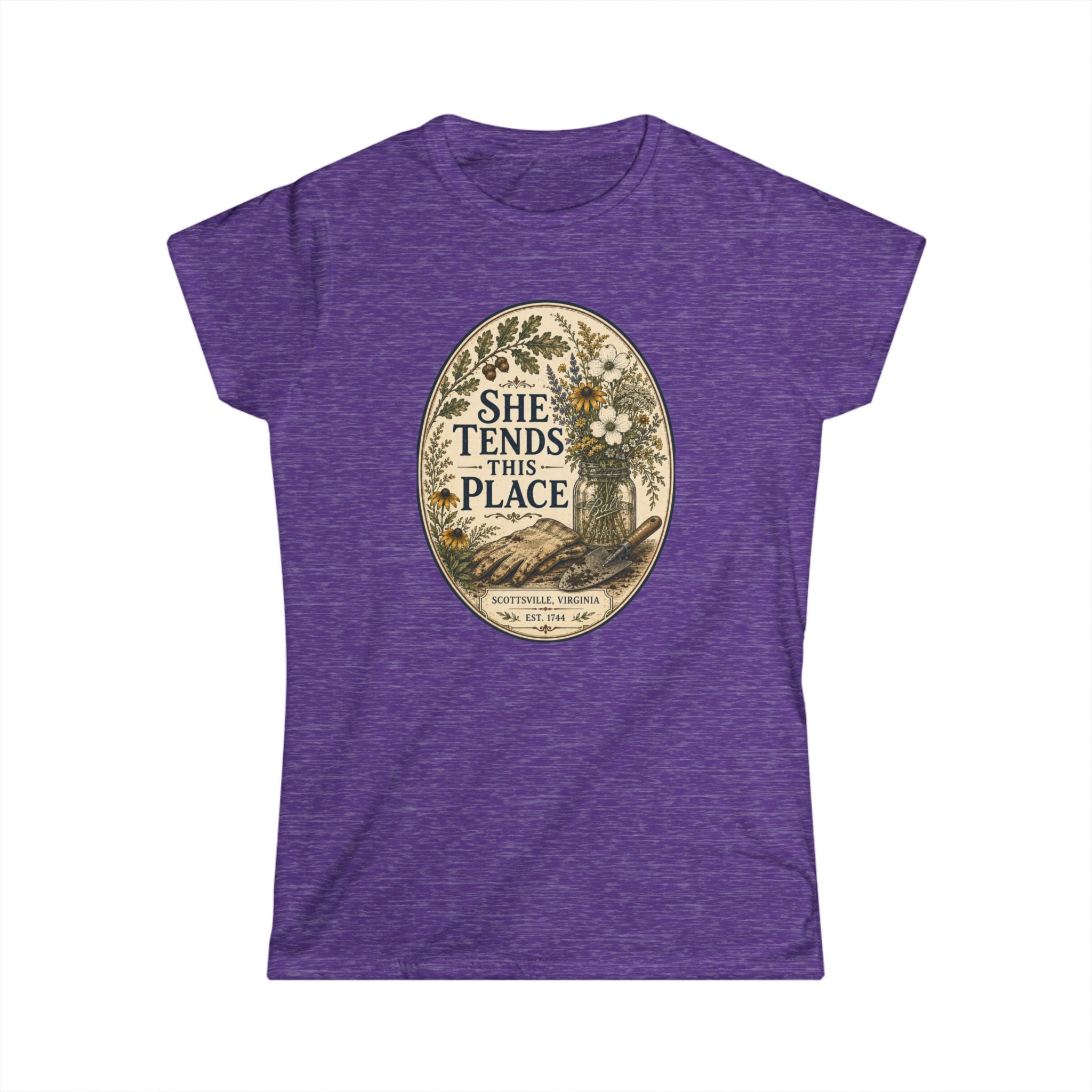She Tends This Place - Women's Softstyle Tee