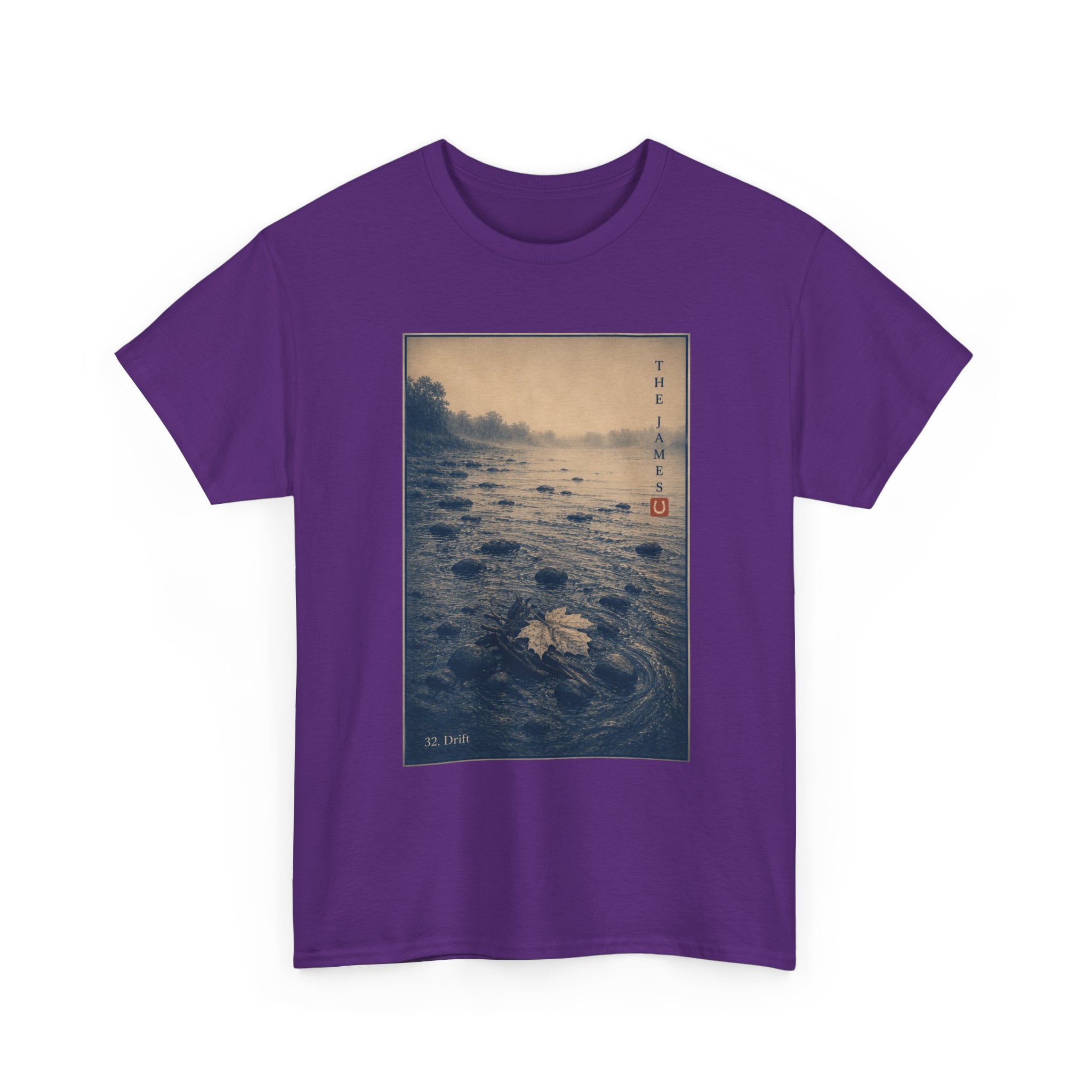 32. Drift — Vintage River Print Tee