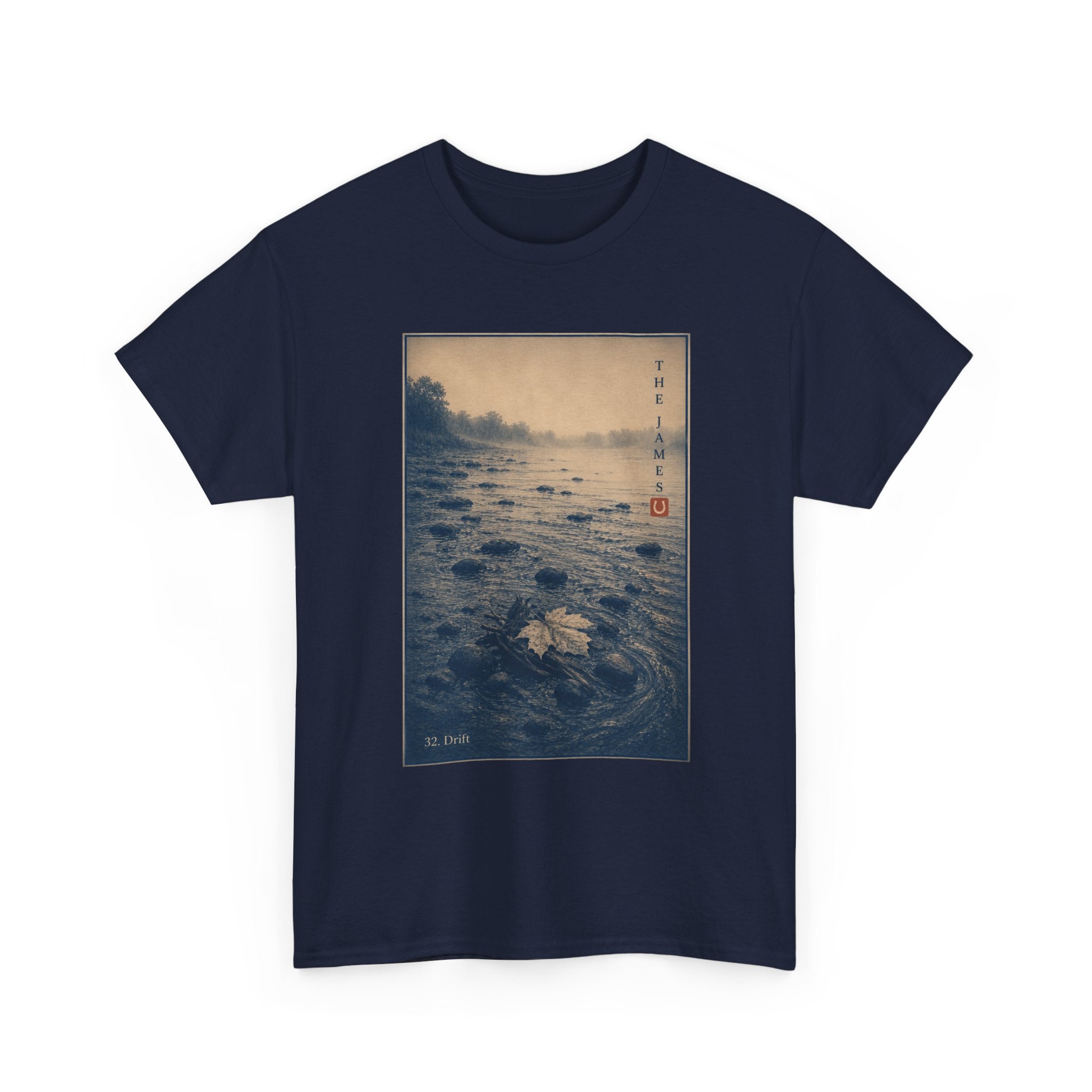 32. Drift — Vintage River Print Tee
