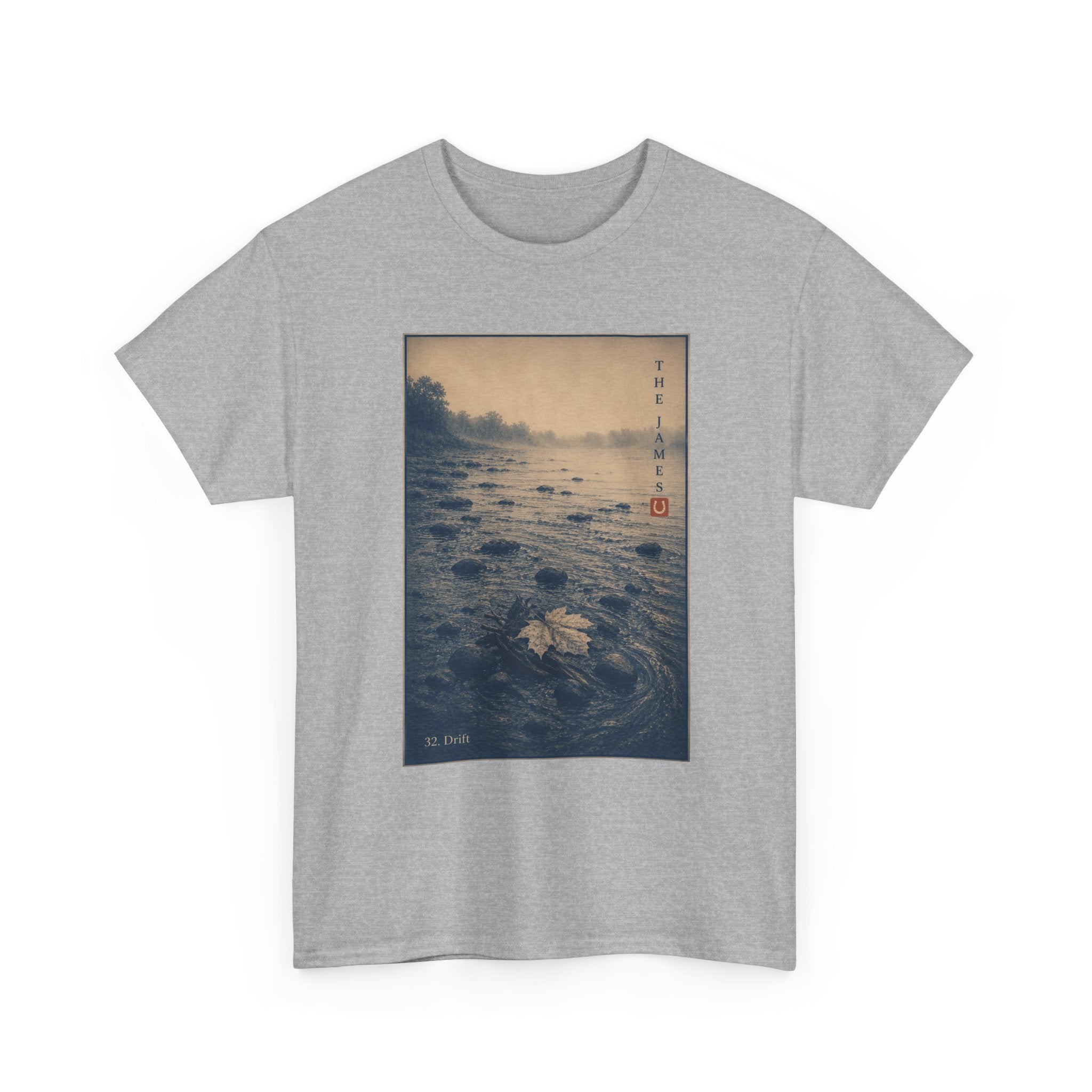 32. Drift — Vintage River Print Tee