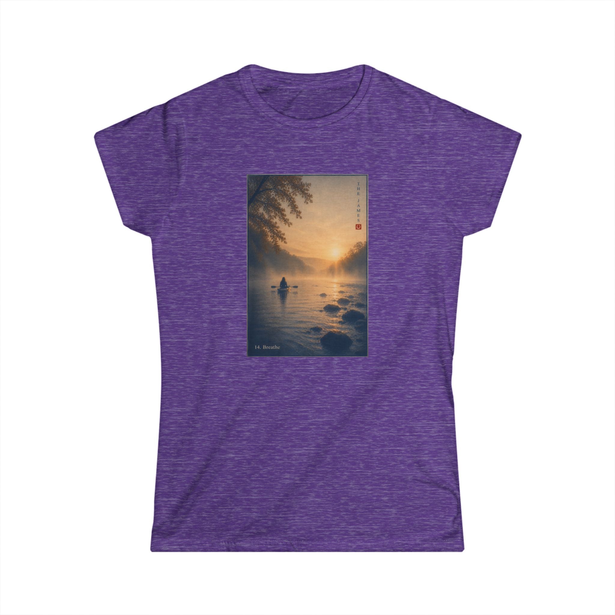 14. Breathe - Women's Softstyle Tee — Classic Grey Crewneck T‑Shirt