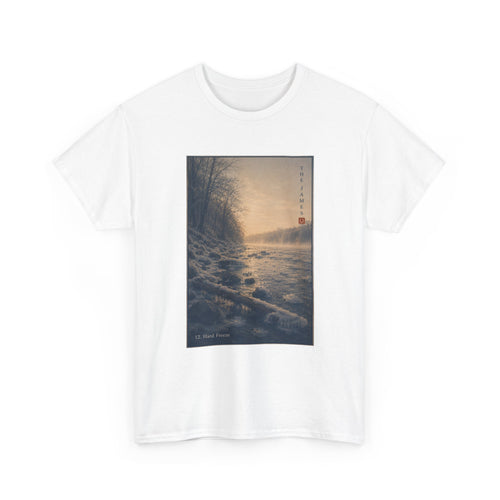 12. Hard Freeze - Scenic Riverbank Vintage Art T-Shirt