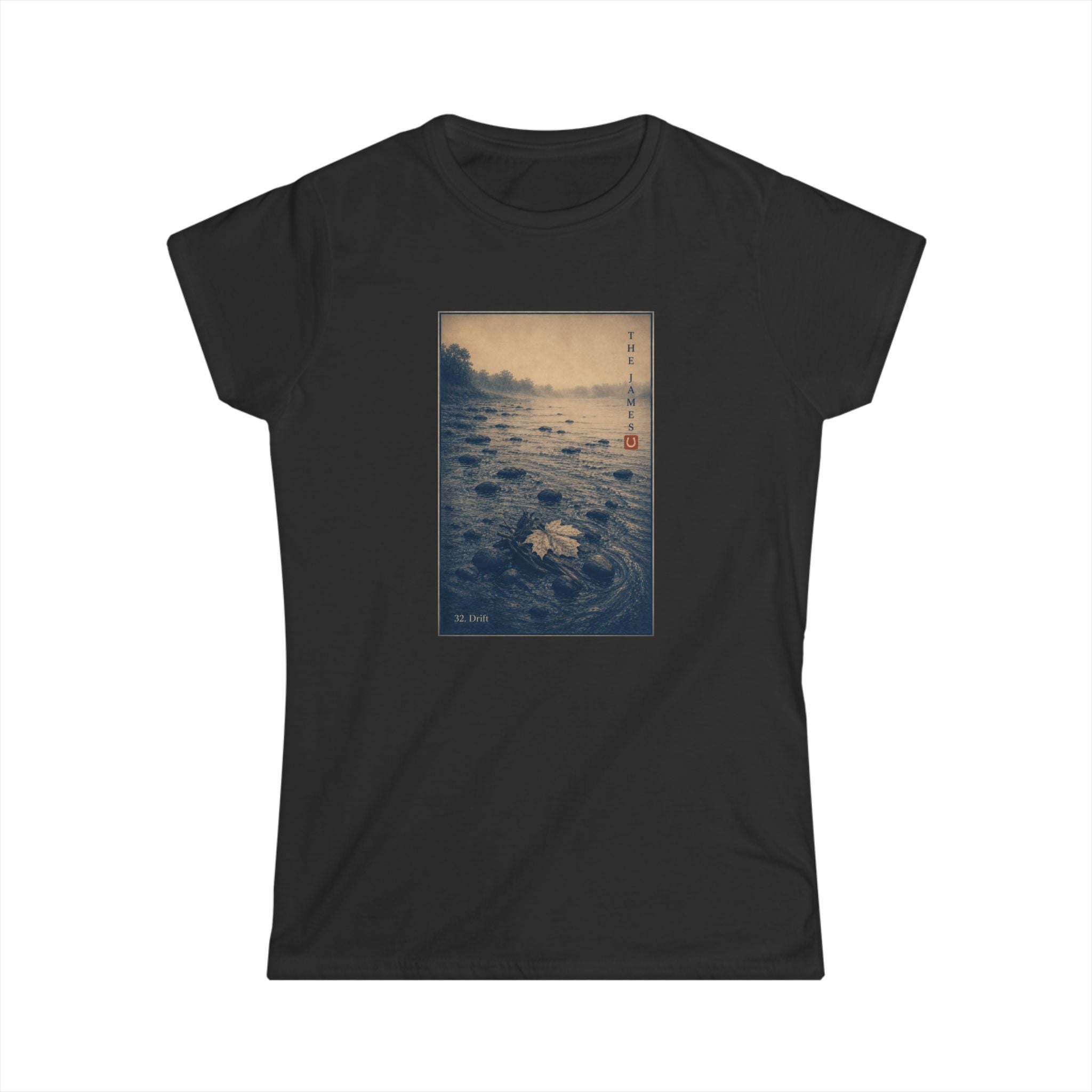 32. Drift - Women's Black Classic Tee — Softstyle Crewneck