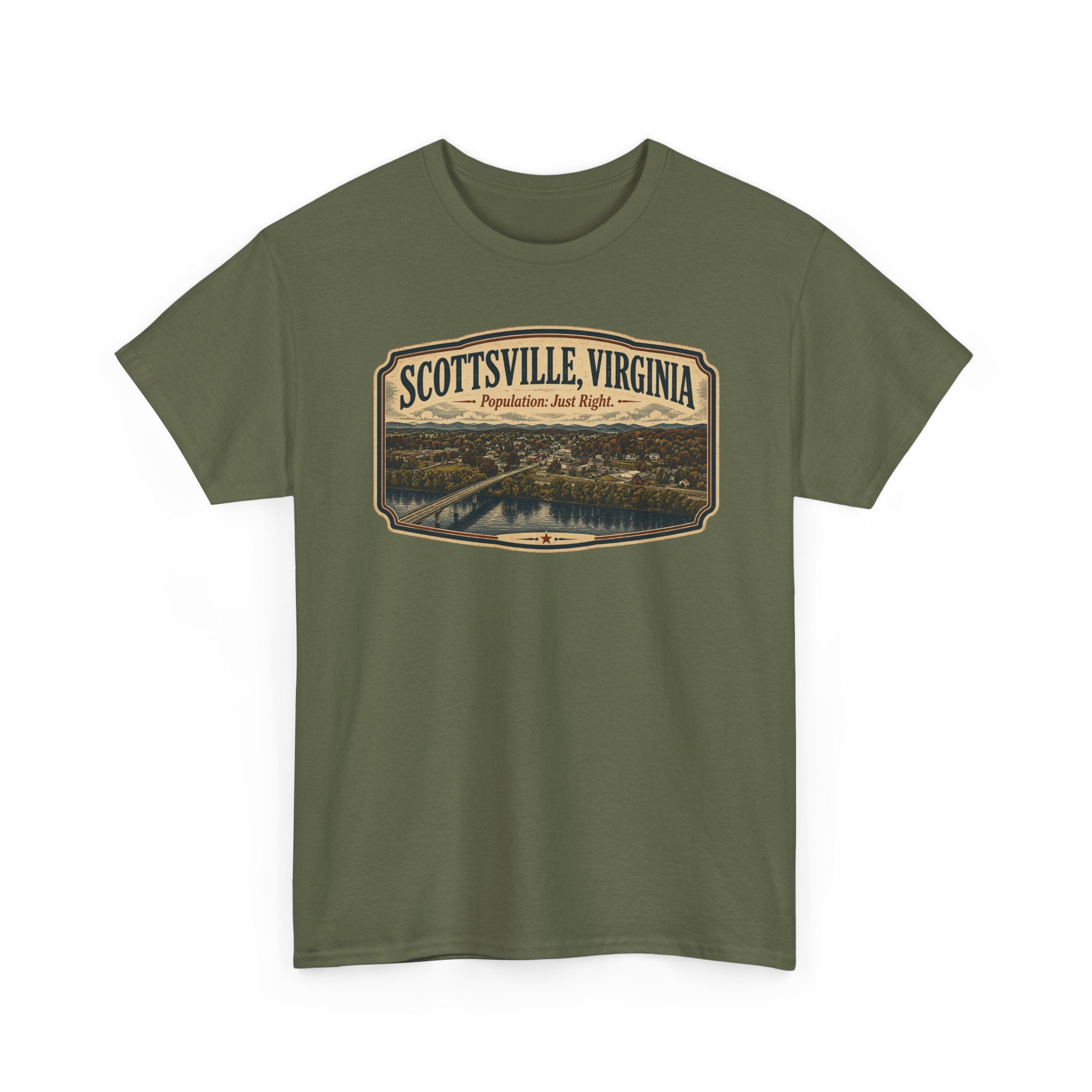 Scottsville, Virginia Vintage Scenic T‑Shirt