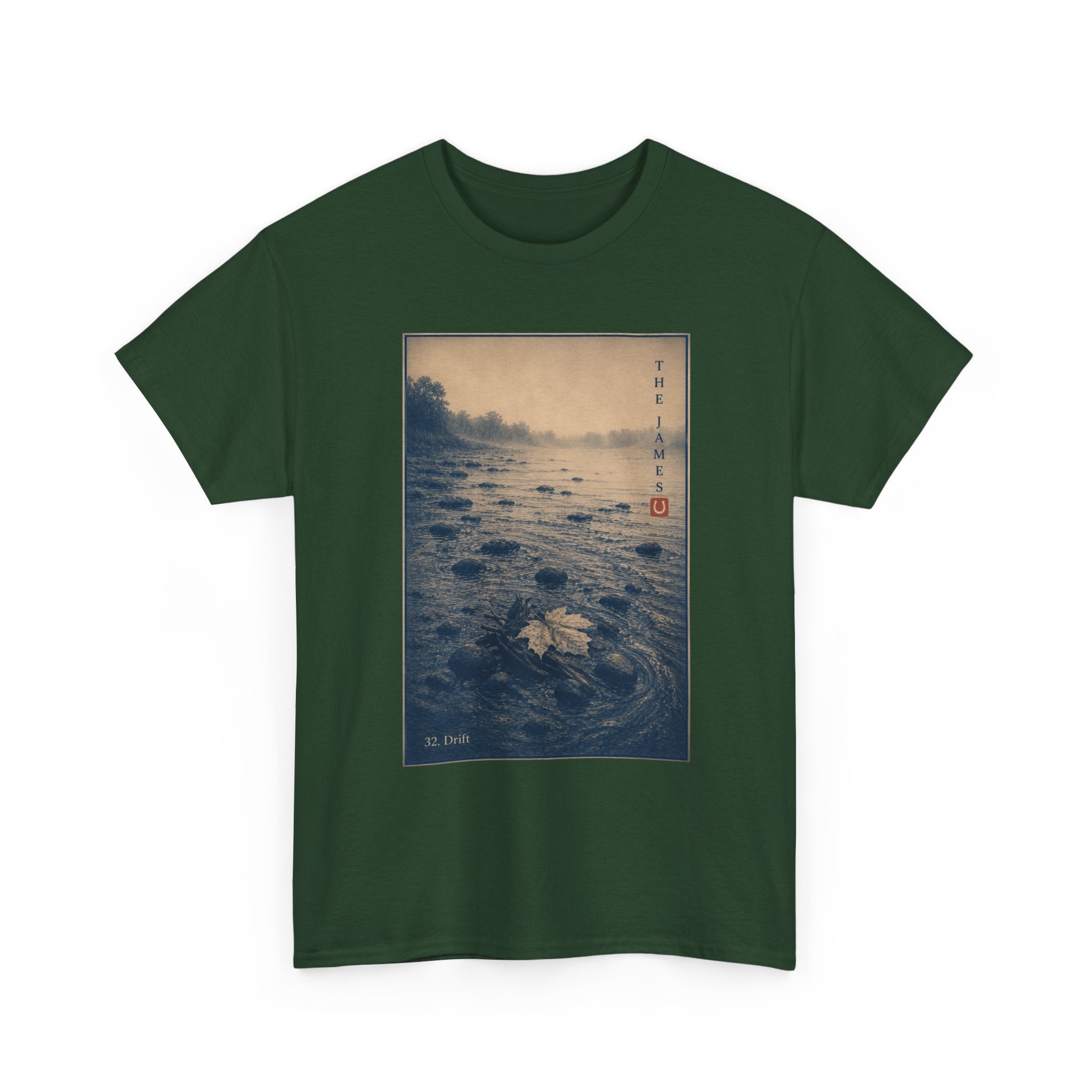 32. Drift — Vintage River Print Tee