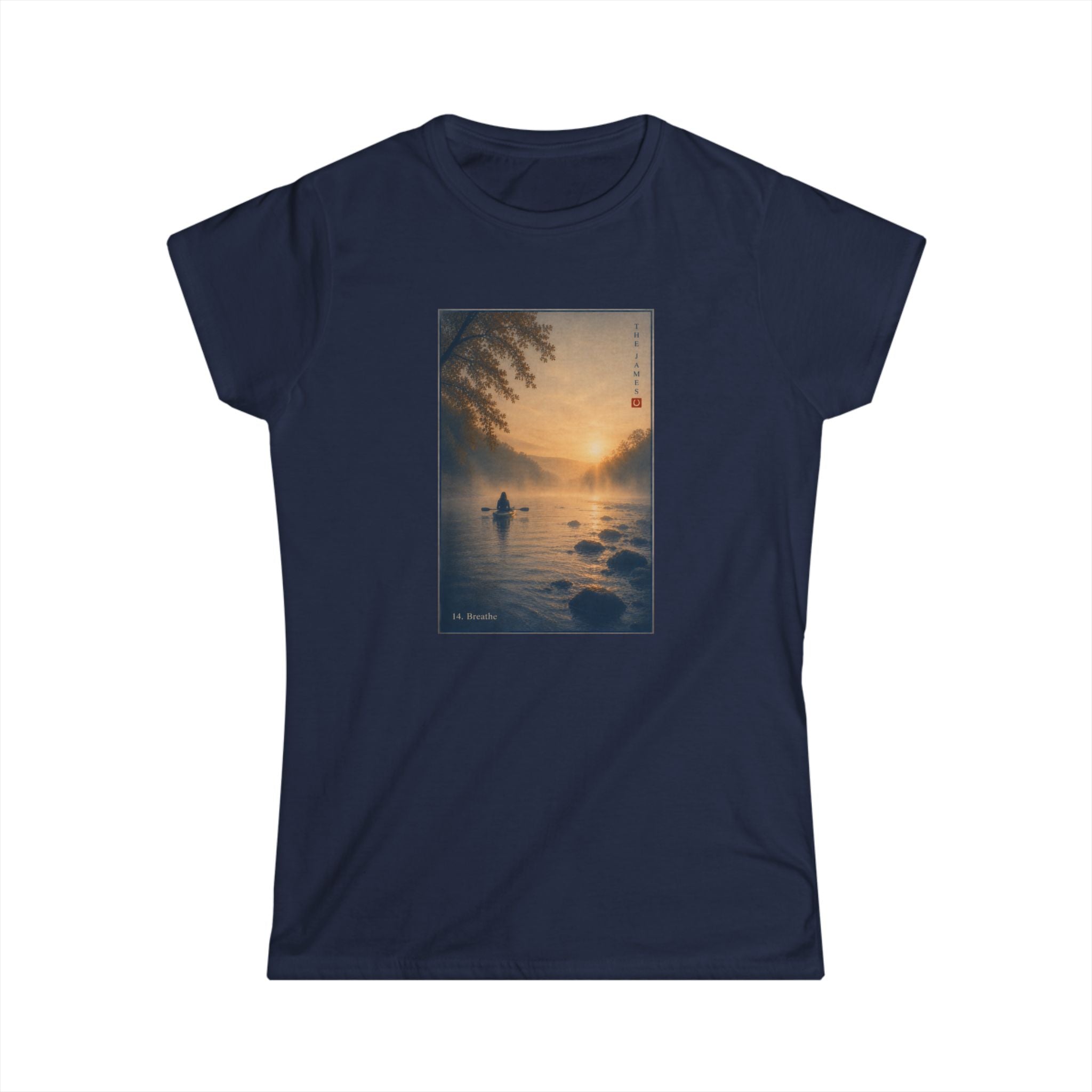 14. Breathe - Women's Softstyle Tee — Classic Grey Crewneck T‑Shirt