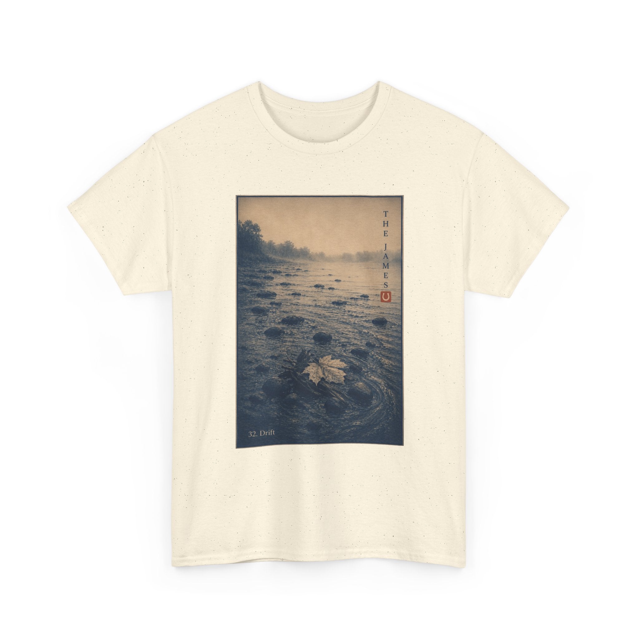 32. Drift — Vintage River Print Tee