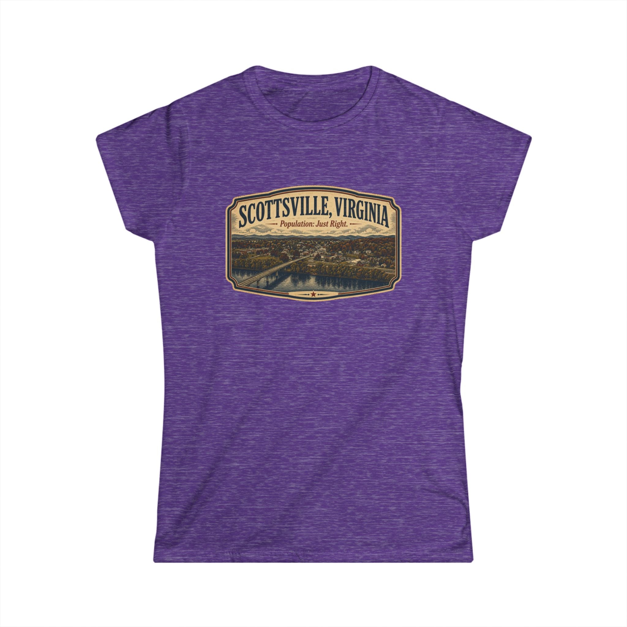 Scottsville, Population - Just Right - Women's Softstyle Tee