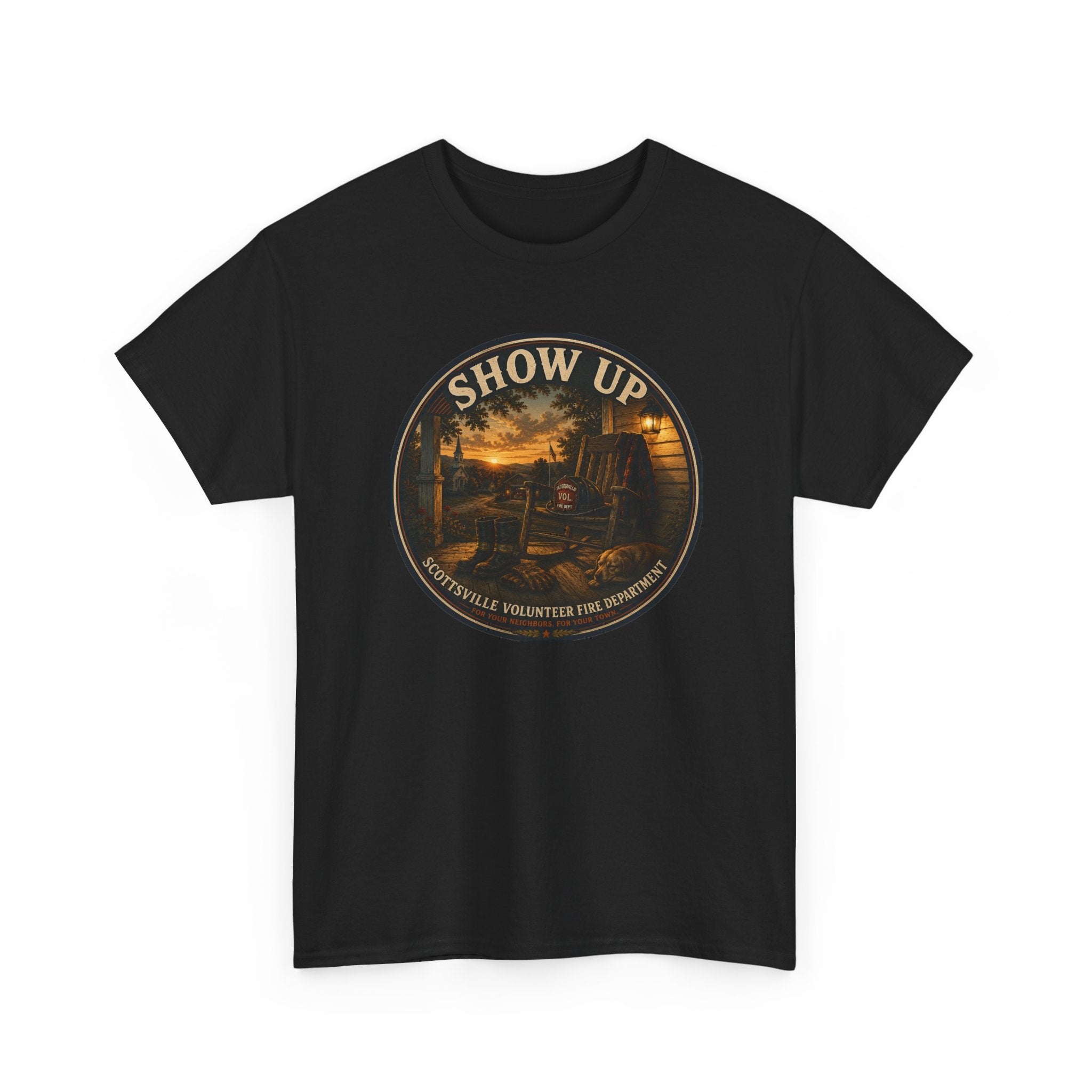 Volunteer Fire Department T-Shirt — Scottsville Firefighters Tribute Tee