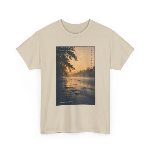 1. Sycamore at Dawn - Tranquil Landscape Graphic T-Shirt