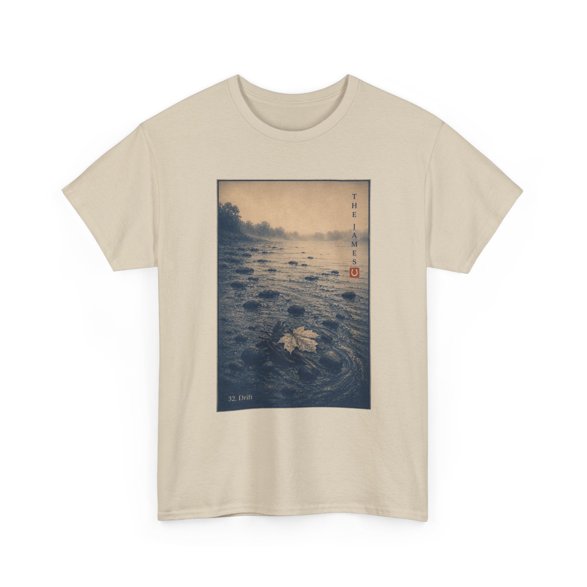 32. Drift — Vintage River Print Tee