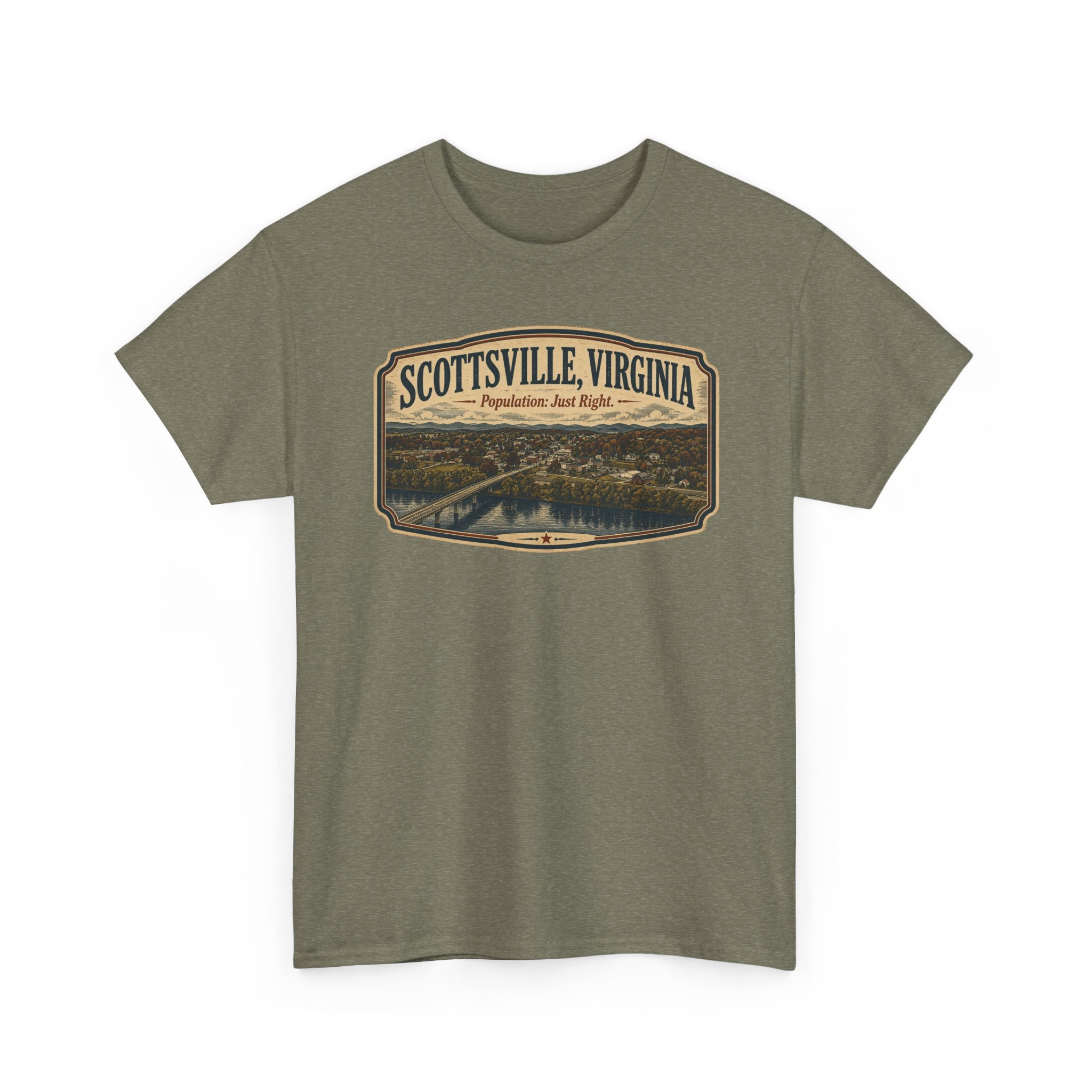 Scottsville, Virginia Vintage Scenic T‑Shirt