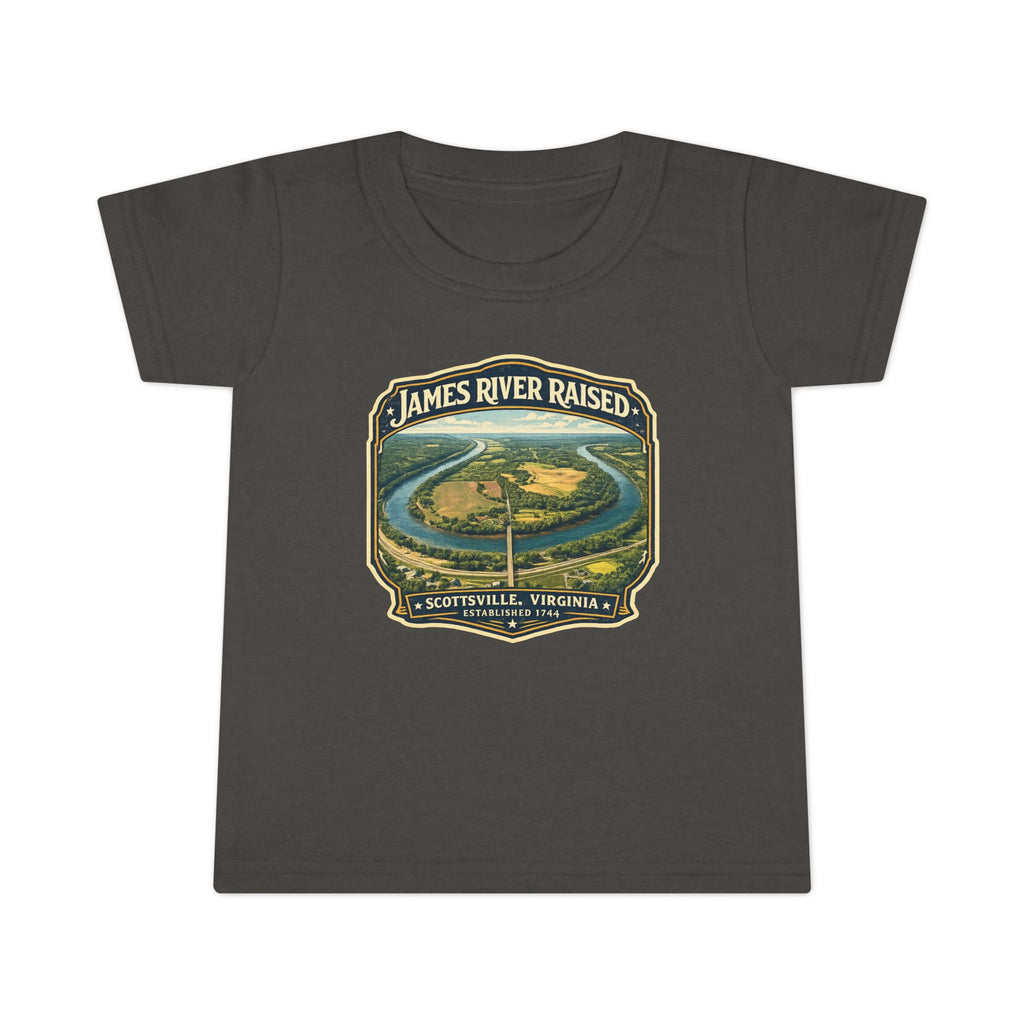 Toddler T-Shirt — "James River Raised" Scenic Virginia River Graphic
