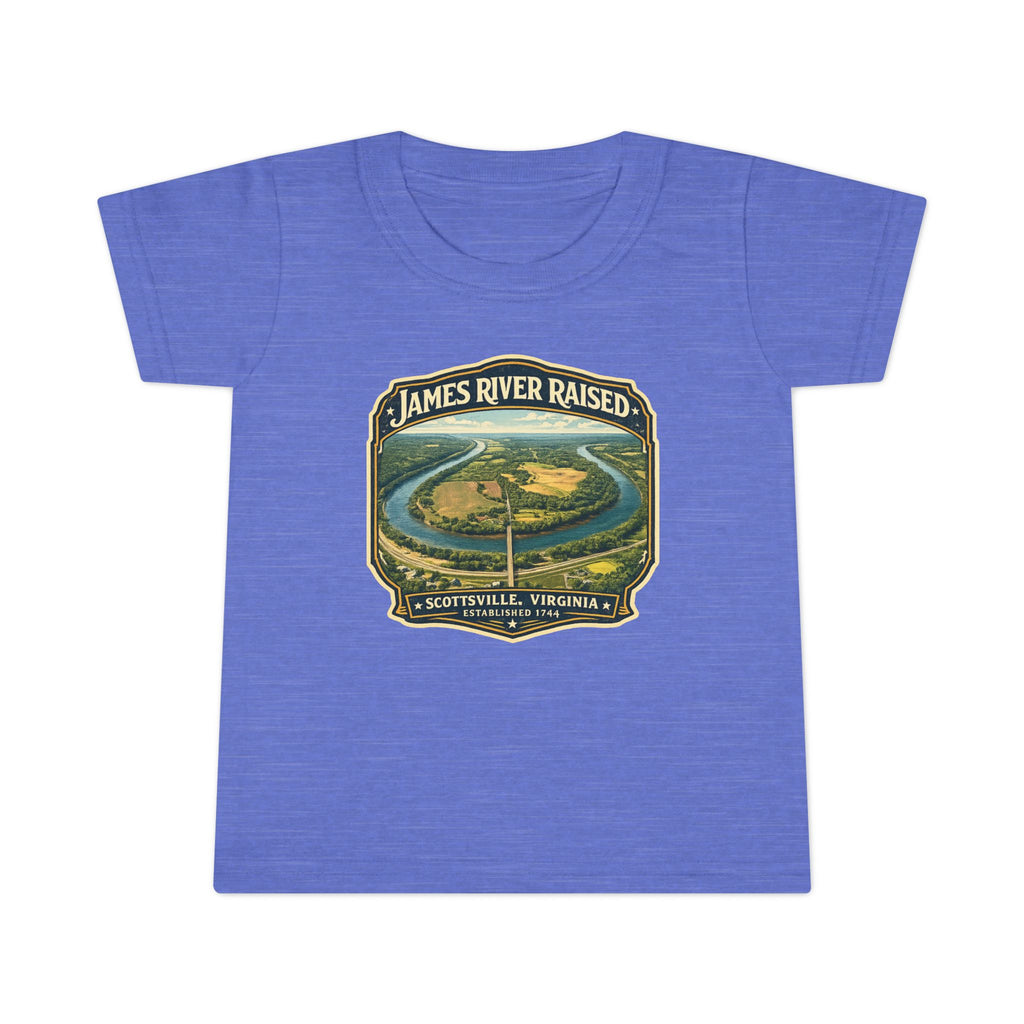 Toddler T-Shirt — "James River Raised" Scenic Virginia River Graphic