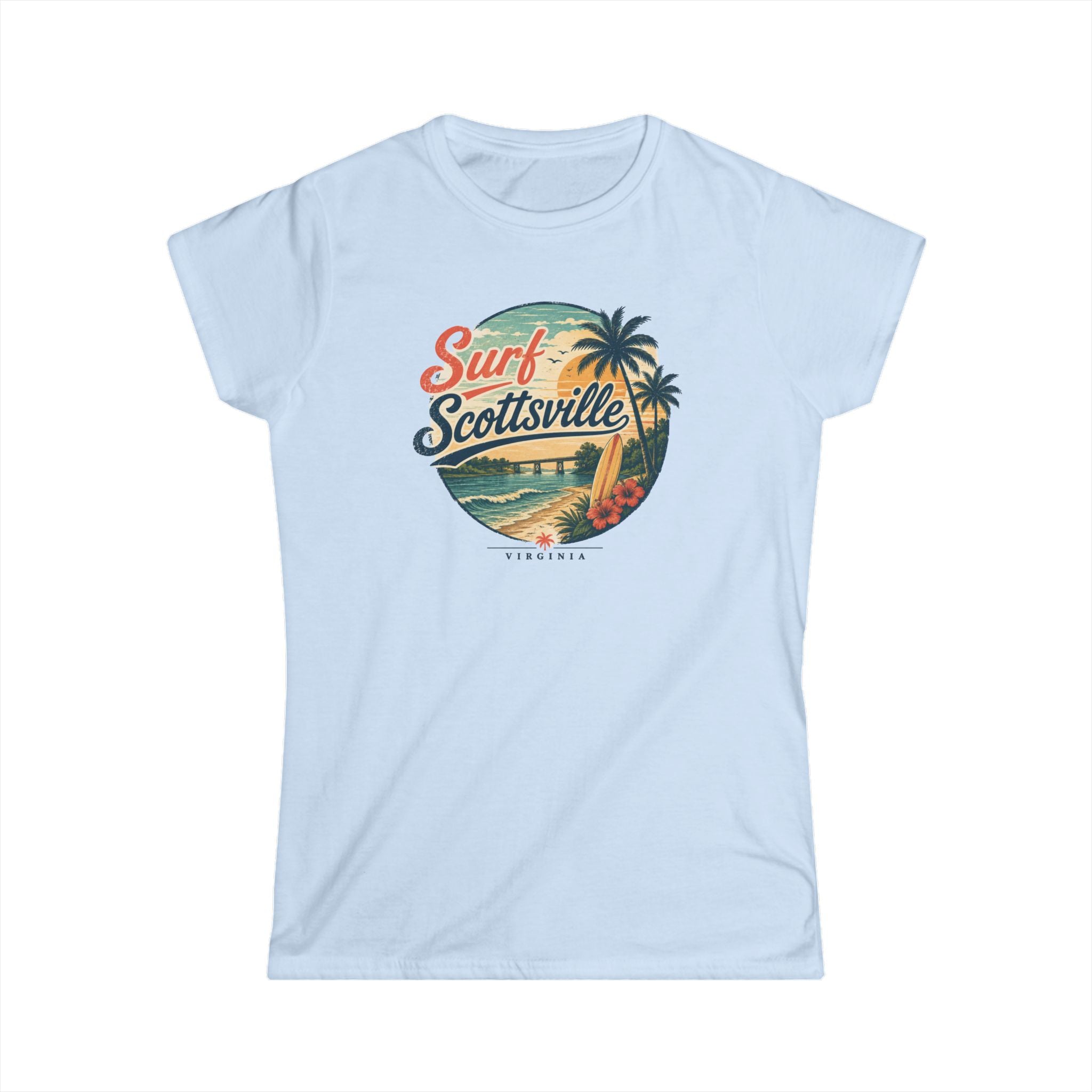 Surf Scottsville — Classic Gray Women's T‑Shirt