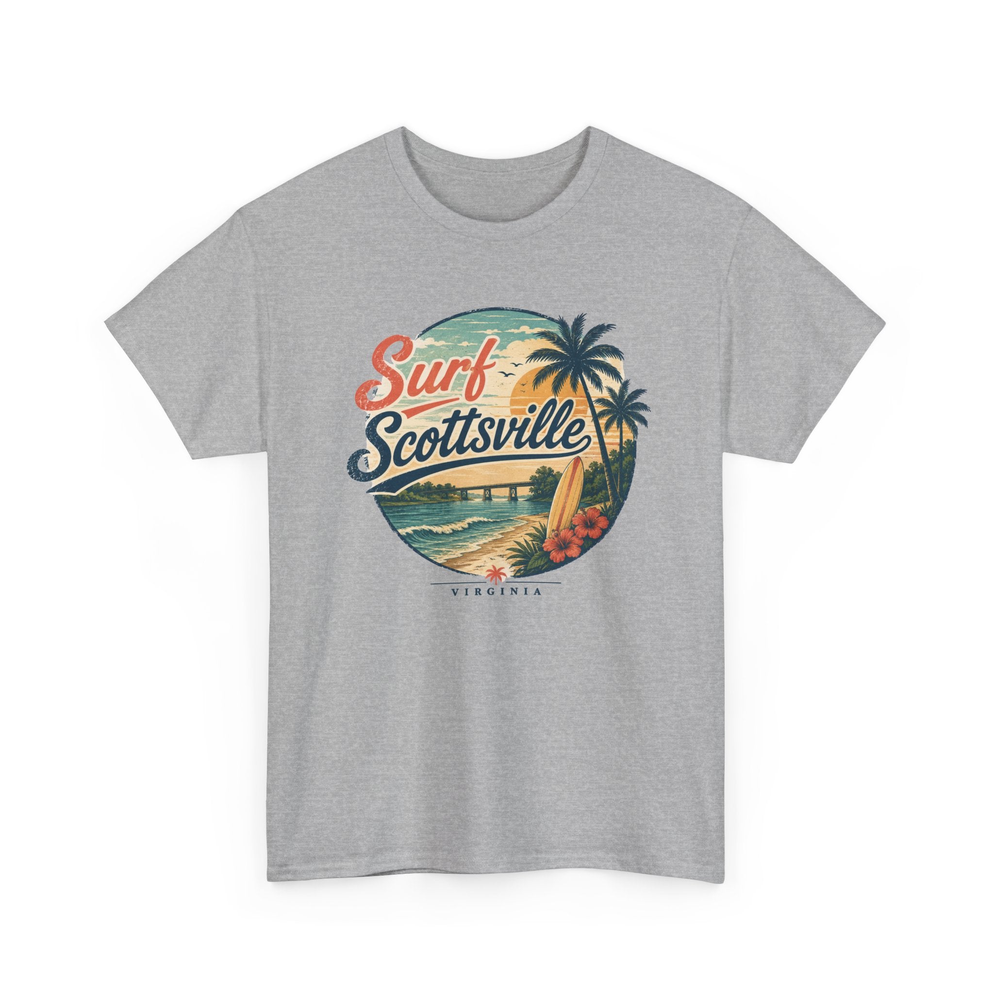 Surf Scottsville Tee — Vintage Palm Beachboard Graphic Shirt