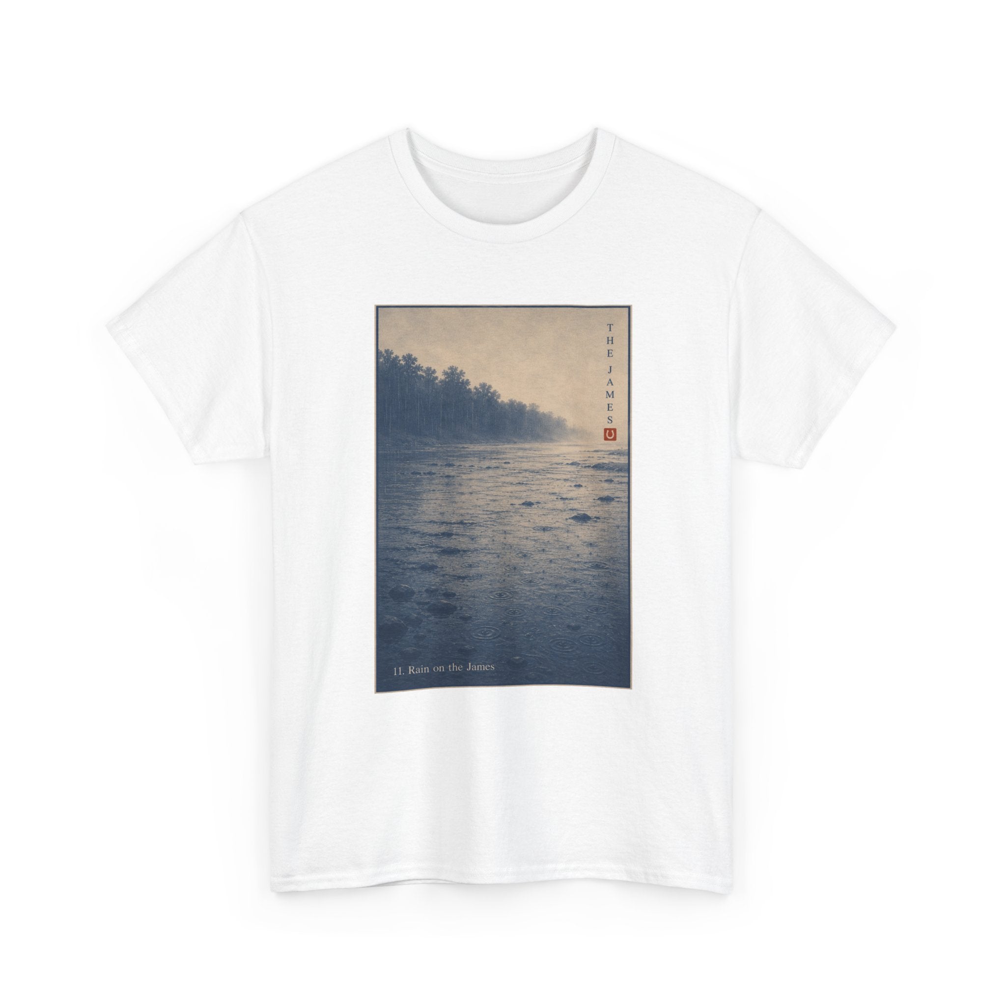 11. Rain on the Jame — Vintage River Art Print