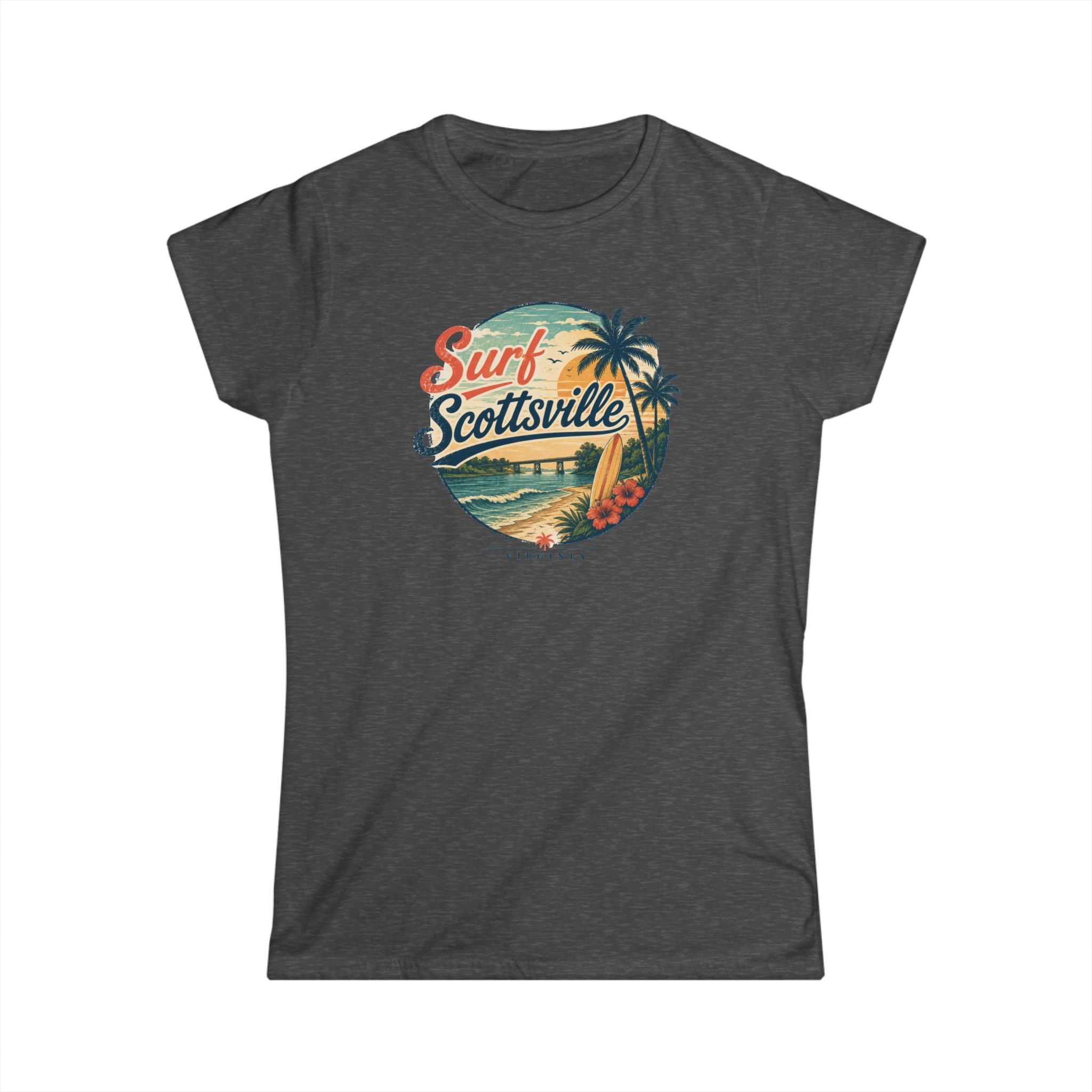 Surf Scottsville — Classic Gray Women's T‑Shirt