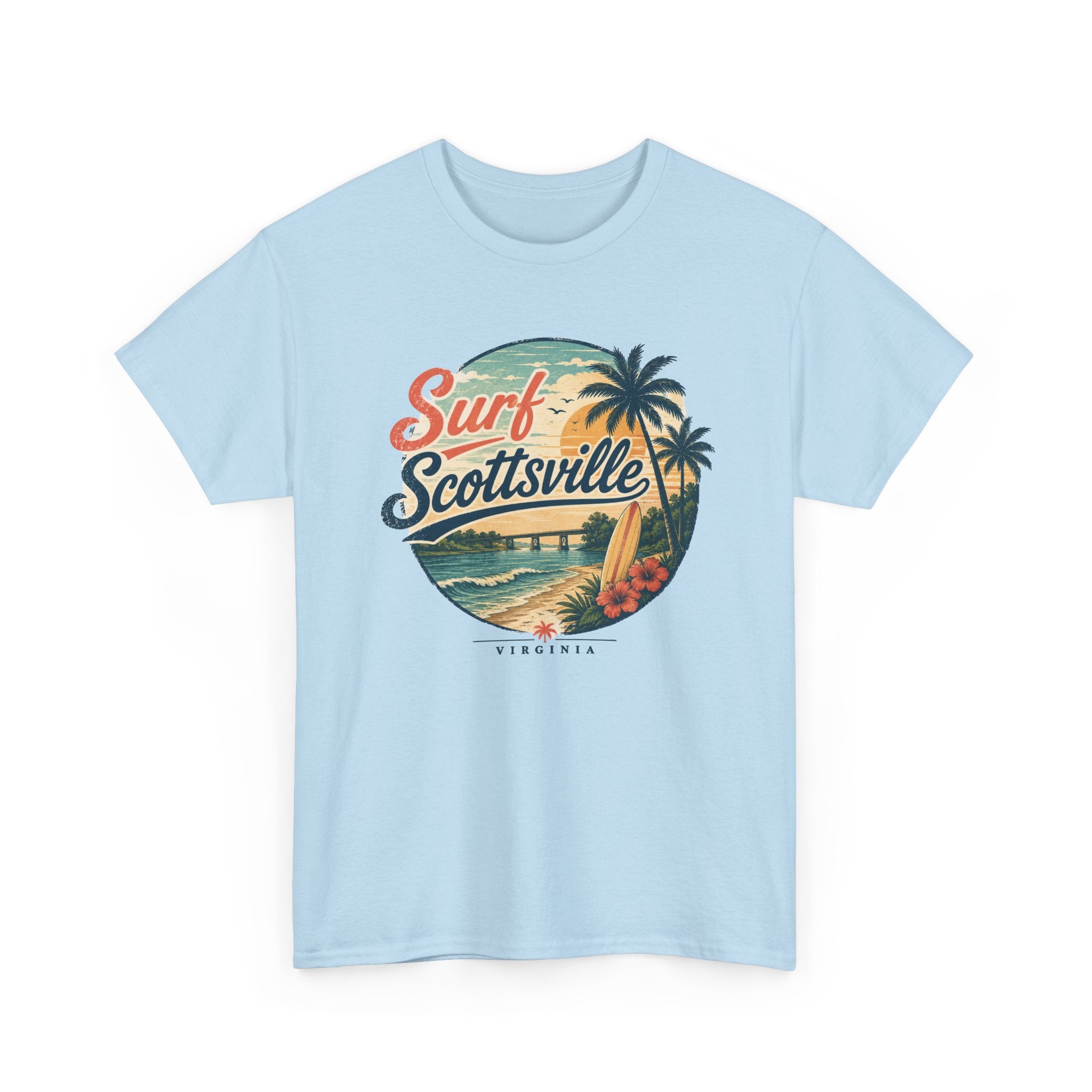 Surf Scottsville Tee — Vintage Palm Beachboard Graphic Shirt