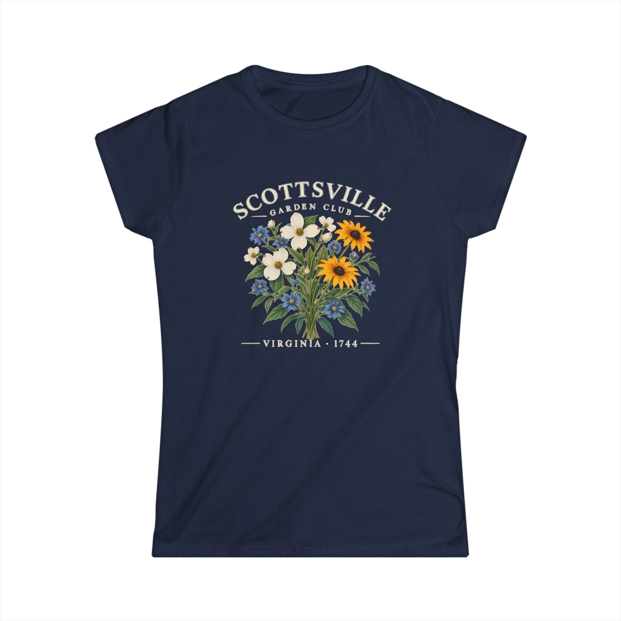 Scottsville Garden Club - Women's soft style tee