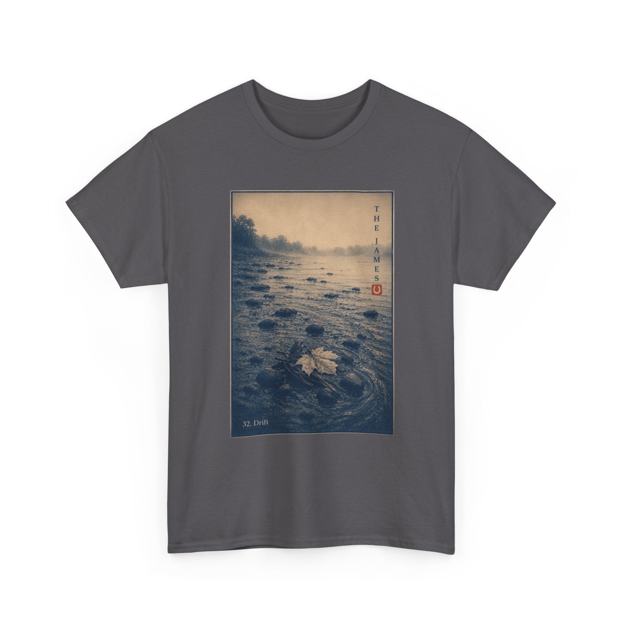 32. Drift — Vintage River Print Tee